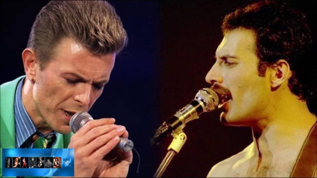 Freddie Mercury e David Bowie em Under Pressure