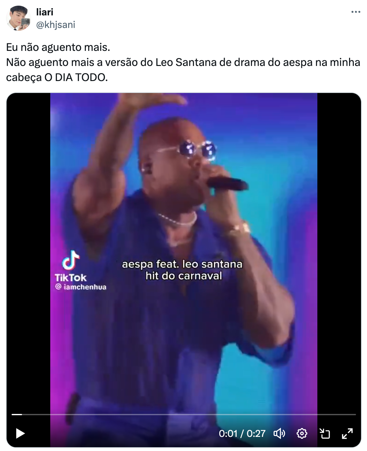 Léo Santana aespa origem do hit