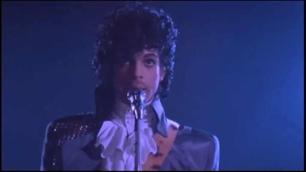 Prince no clipe de Purple Rain