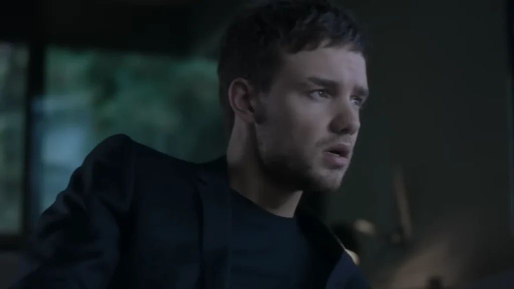 imagem em preto e branco do cantor Liam Payne