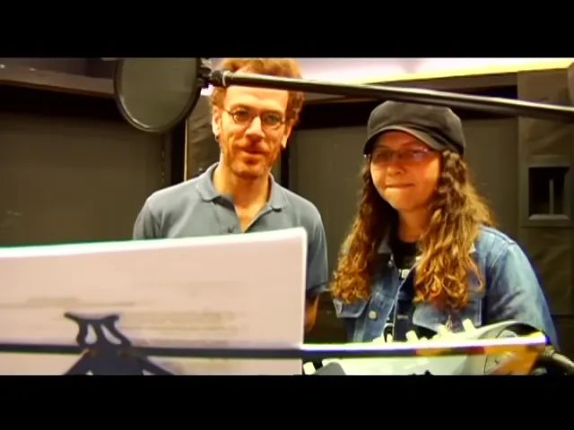 Roberta Campos e Nando Reis no clipe de De Janeiro a Janeiro