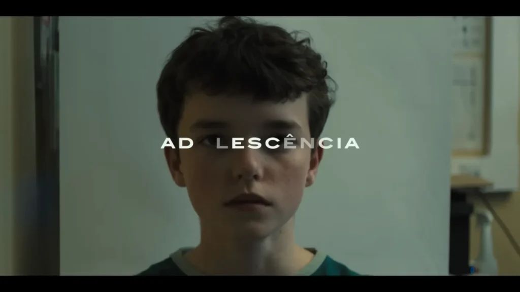 cena do trailer de Adolescência, série da Netflix