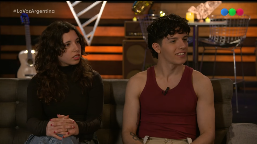 Nicolás Behringer y su hermana