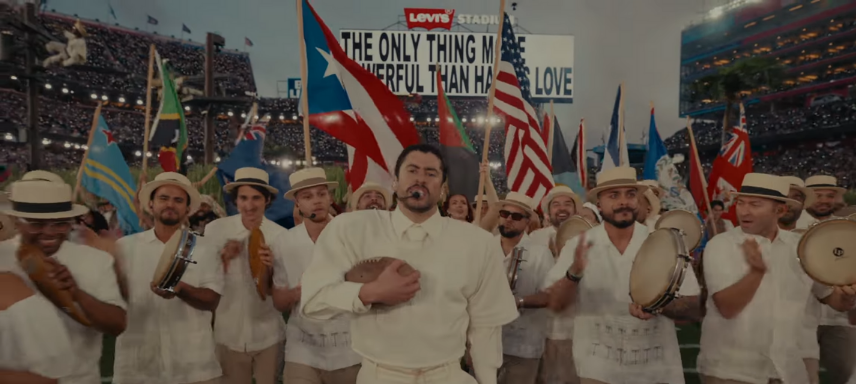 Bad Bunny Super Bowl referências mensagem final