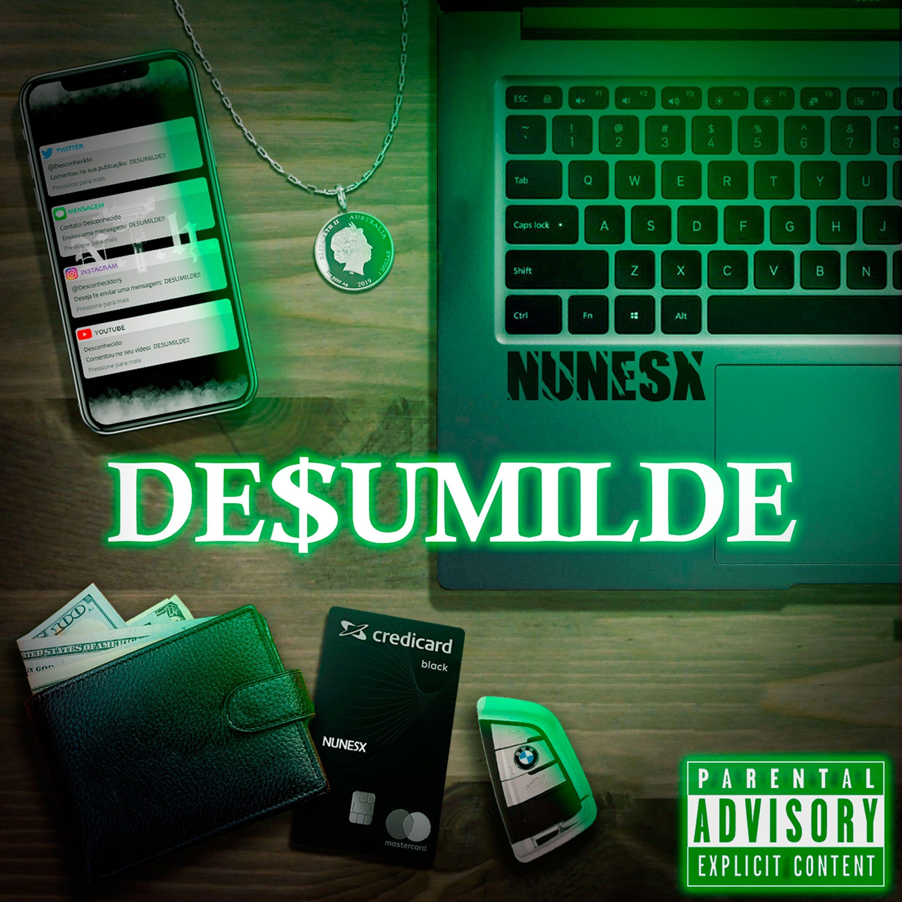 Portada de Álbum "DE$UMILDE", de NUNESX