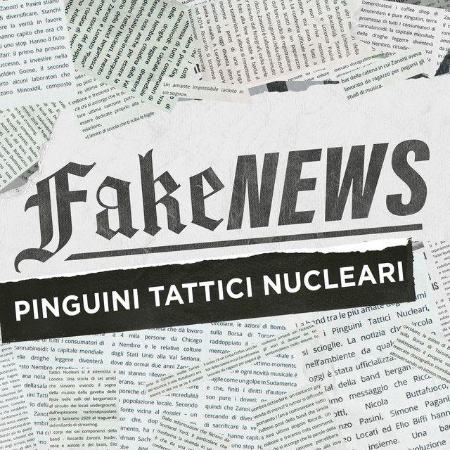 Album cover of "Fake News" by Pinguini Tattici Nucleari