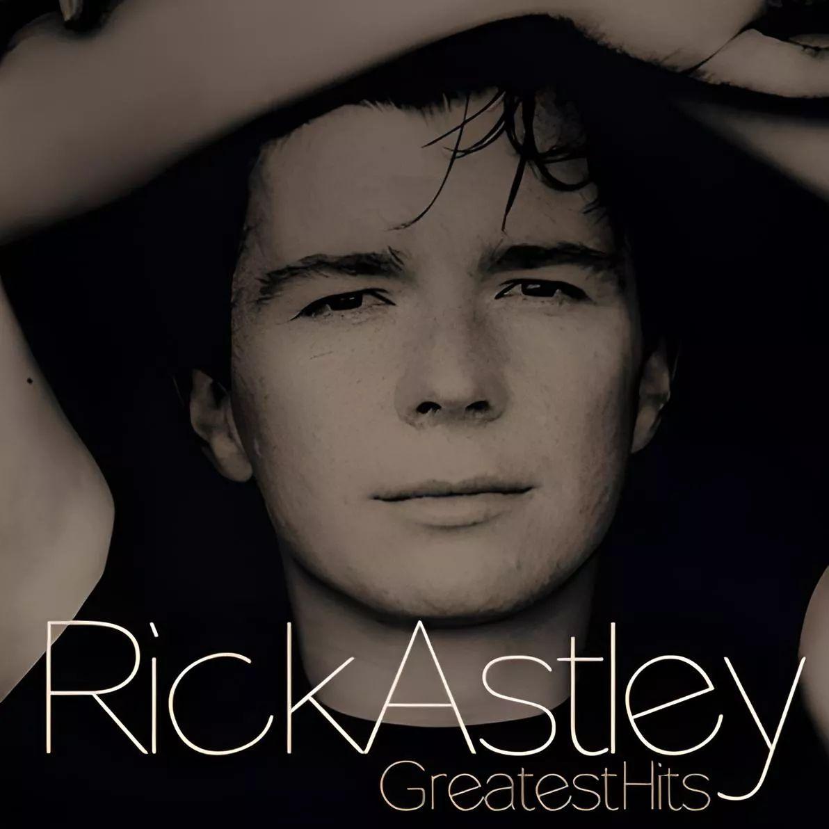 Portada de Álbum "Greatest Hits", de Rick Astley