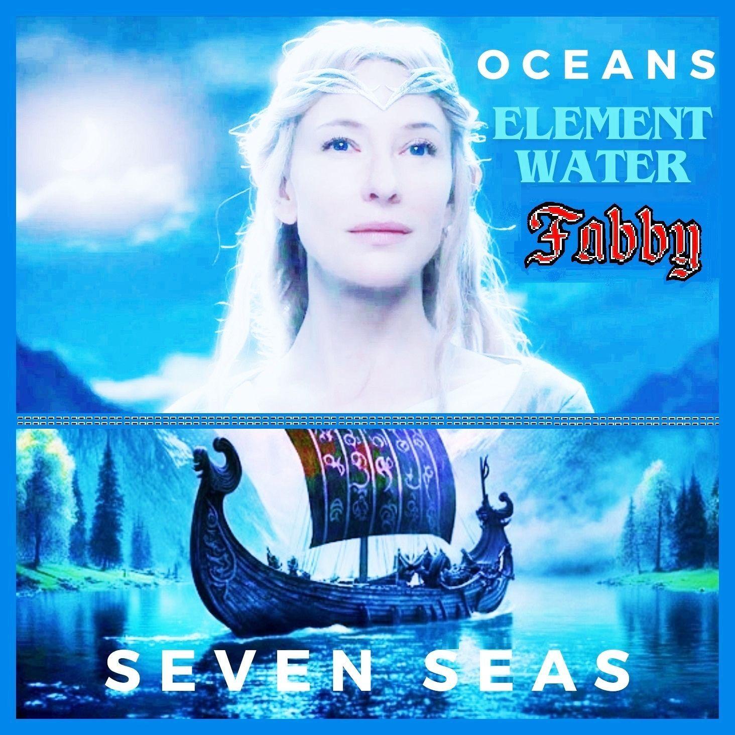 Capa do álbum "The Five Elements Oceans Seven Seas Element Water", de Fabby