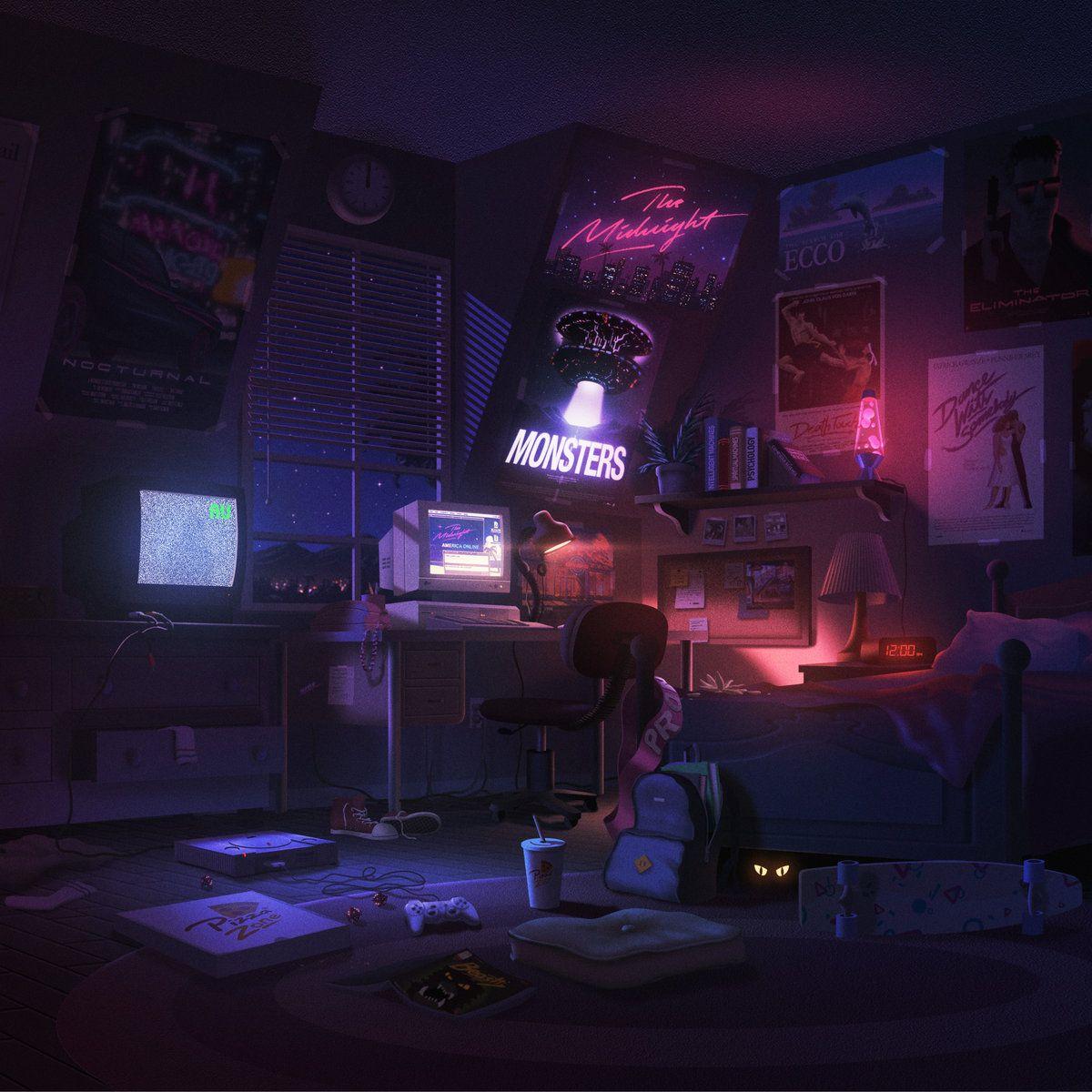 Portada de Álbum "Monsters", de The Midnight