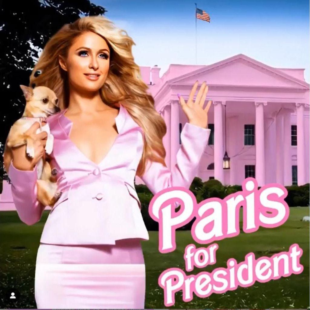 Album cover of "Paris For President" by Paris Hilton