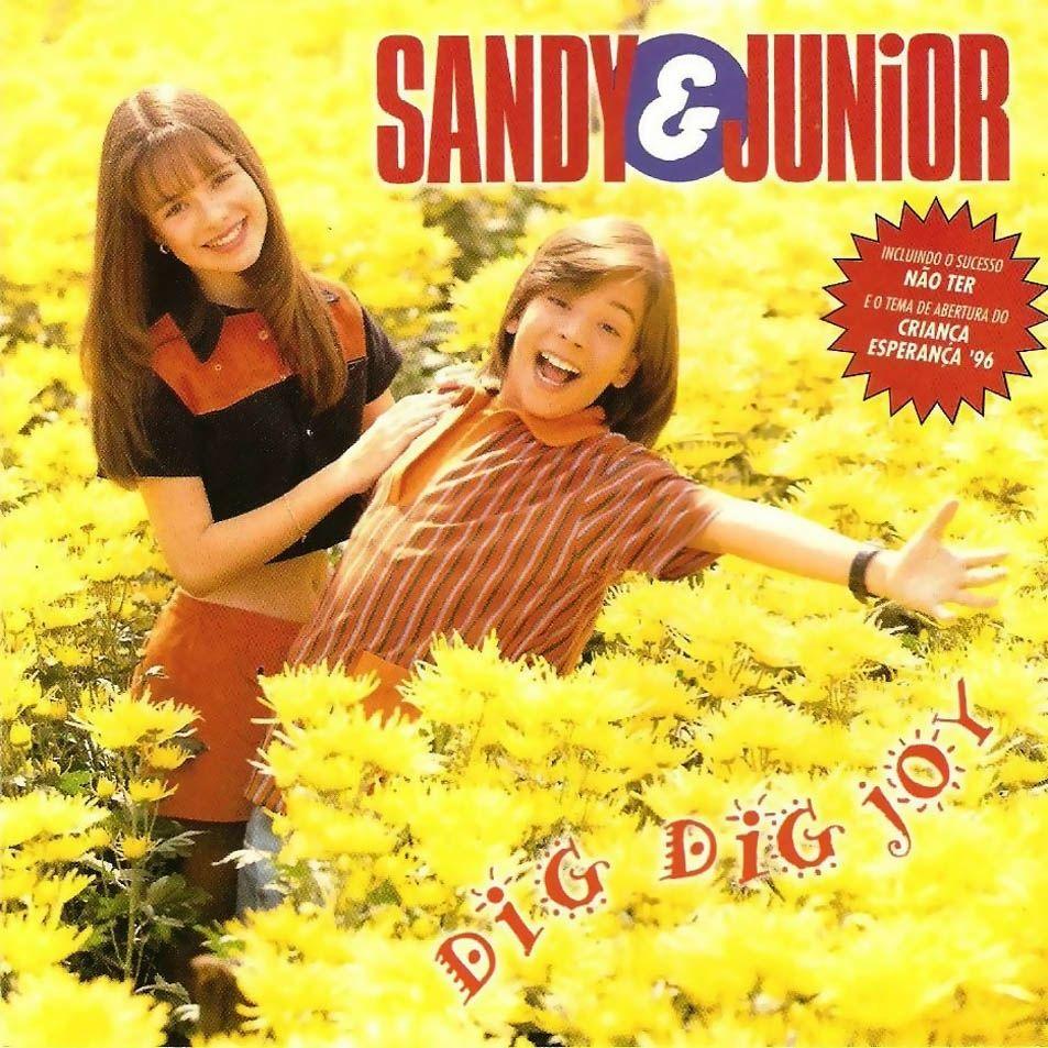 Portada del álbum "Dig-Dig-Joy", de Sandy & Junior