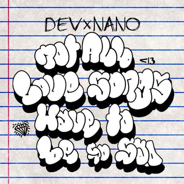 Portada de Álbum "Not All Love Songs Have To Be So Sad", de Dev