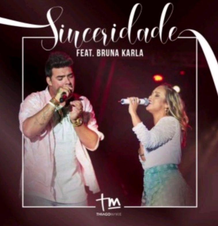 Capa do Single/EP "Sinceridade (part. Bruna Karla)", de Thiago Makie