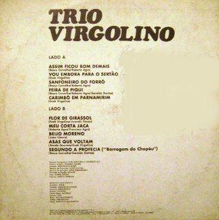 Portada de Álbum "Beijo Moreno", de Trio Virgulino