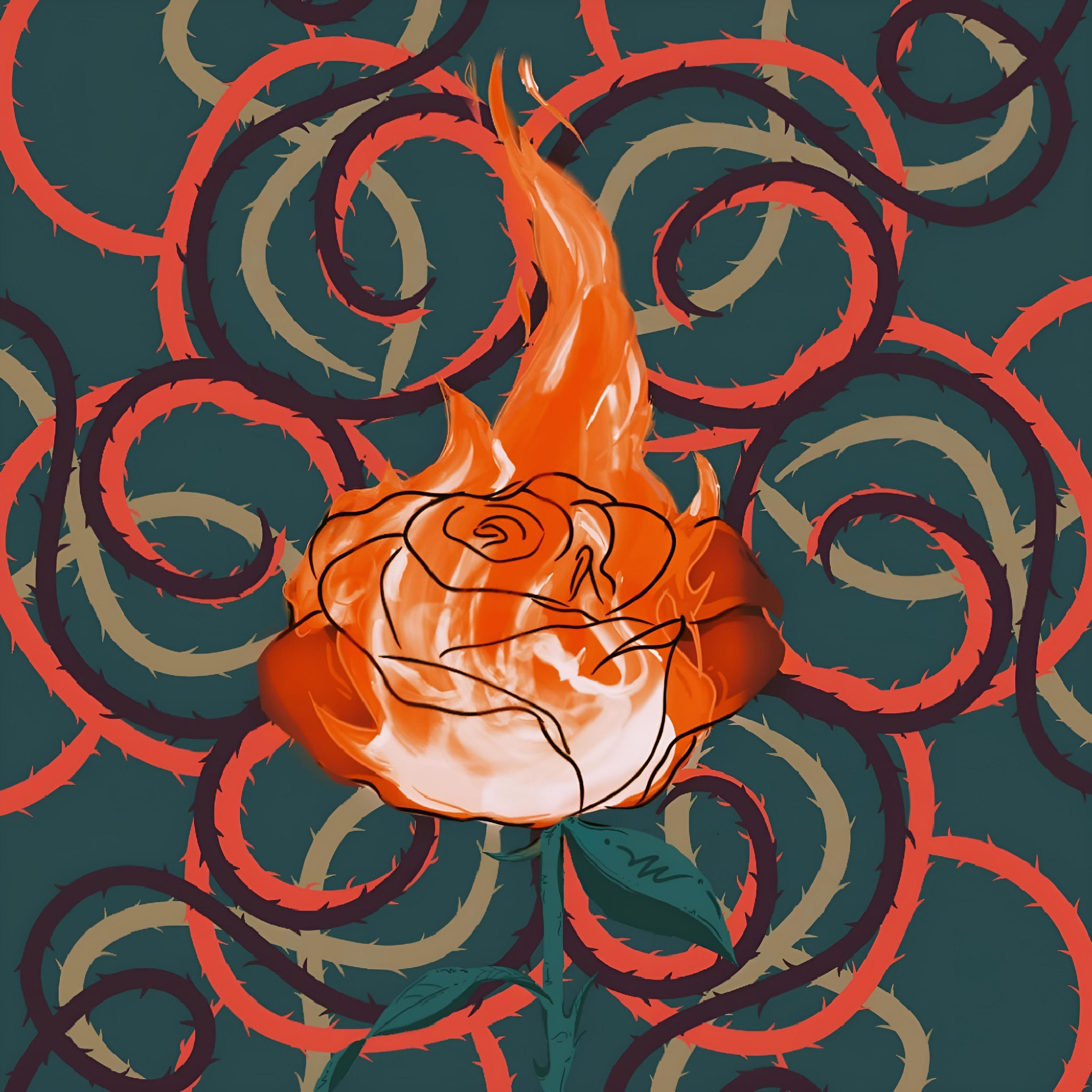 Capa do Single/EP "ROSA CRAVO AMOU", de Jotavenoy