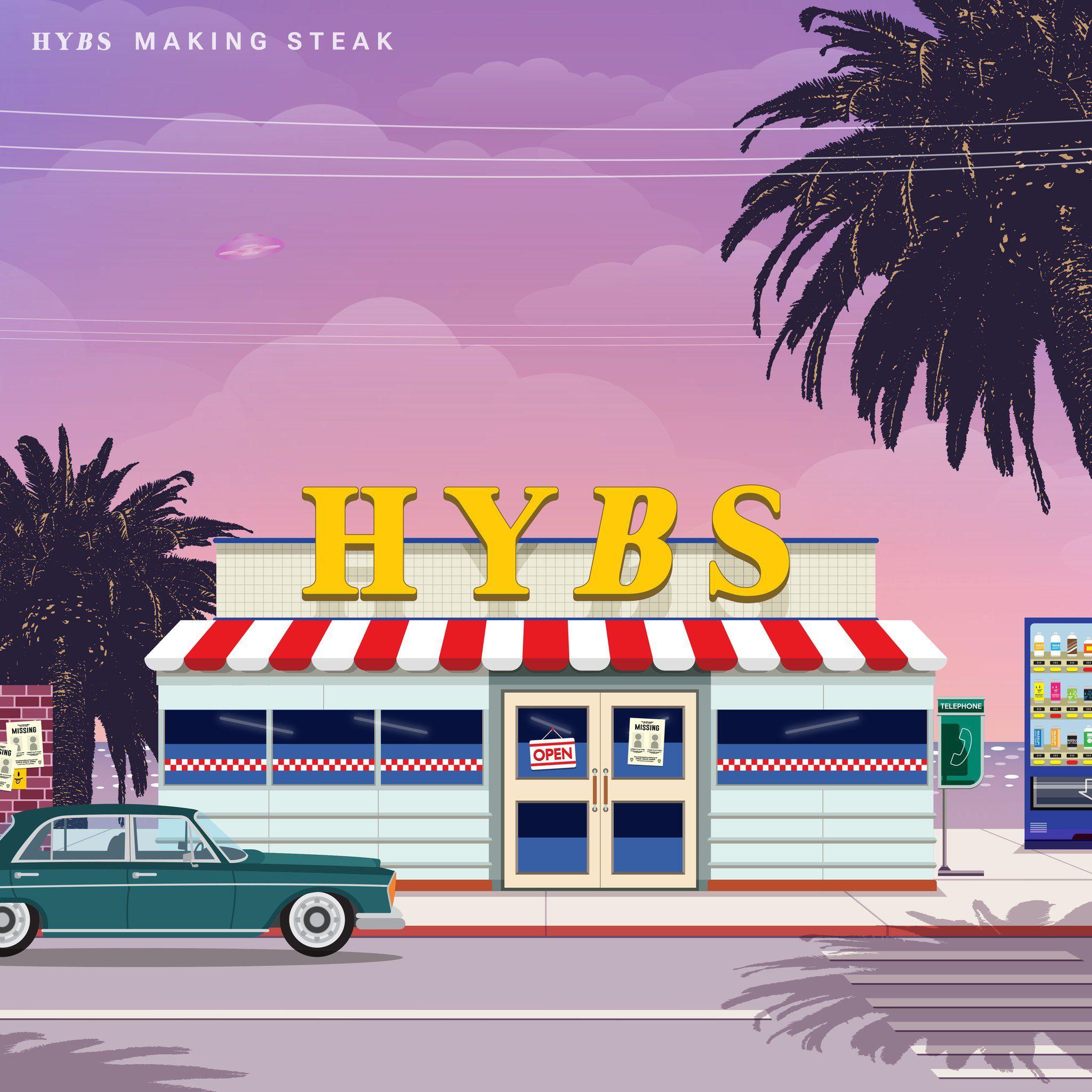 Capa do Álbum "Making Steak", de HYBS
