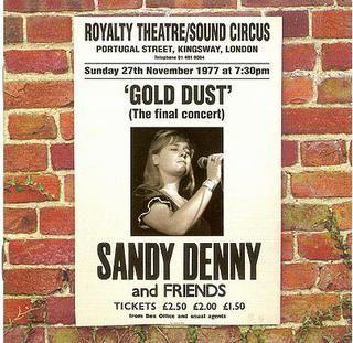 Capa do Álbum "Gold Dust (Live At The Royalty)", de Sandy Denny