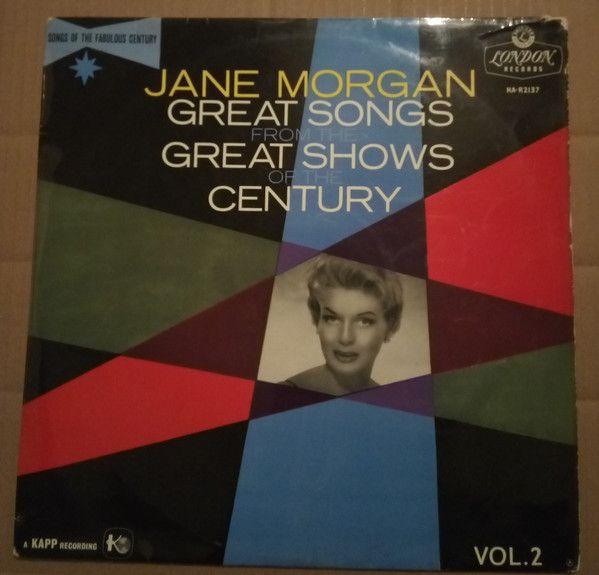 Capa do Álbum "Great Songs From The Great Shows Of The Century - Vol. 2", de Jane Morgan