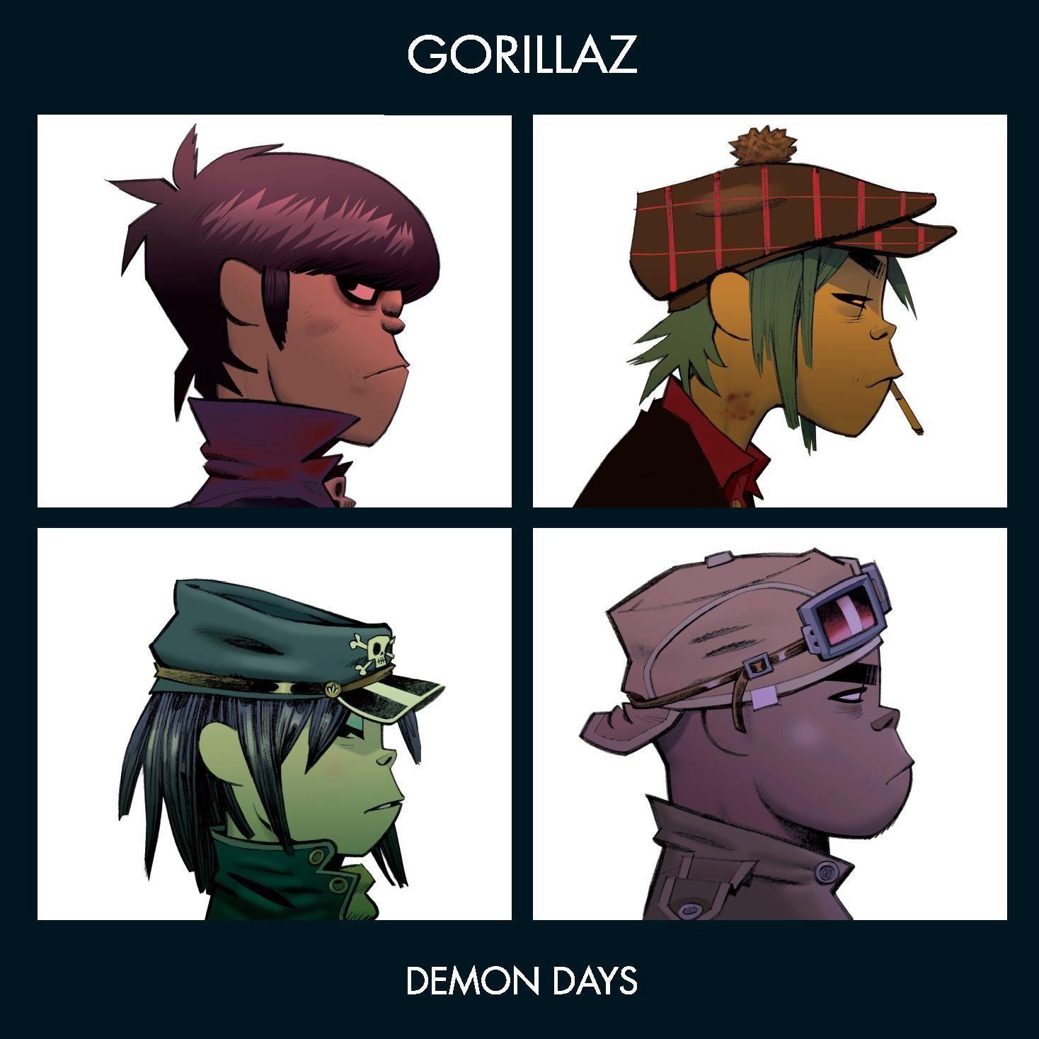 Album cover of "Demon Days" by Gorillaz