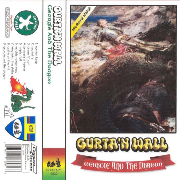Portada de Sencillo/EP "Georgie And The Dragon", de Curta'n Wall