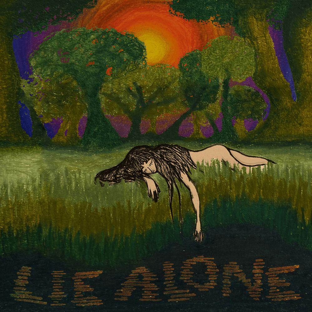 Portada del álbum "lie alone", de Alina