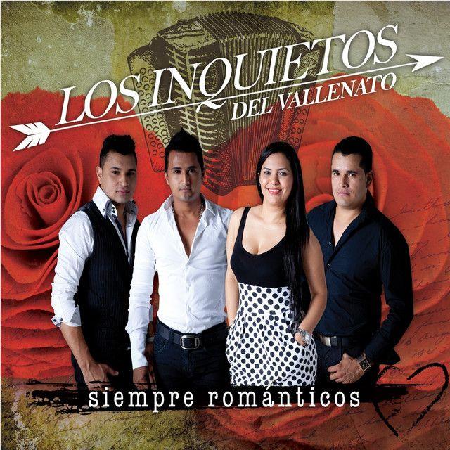 Portada de Álbum "Siempre Románticos", de Los Inquietos del Vallenato