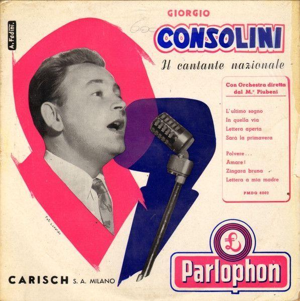 Portada de Álbum "Il Cantante Nazionale", de Giorgio Consolini