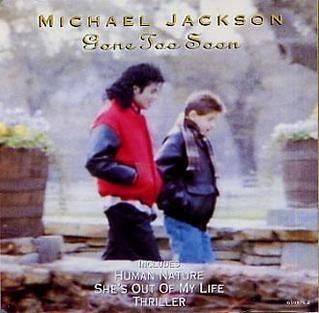 Capa do álbum "Gone Too Soon", de Michael Jackson