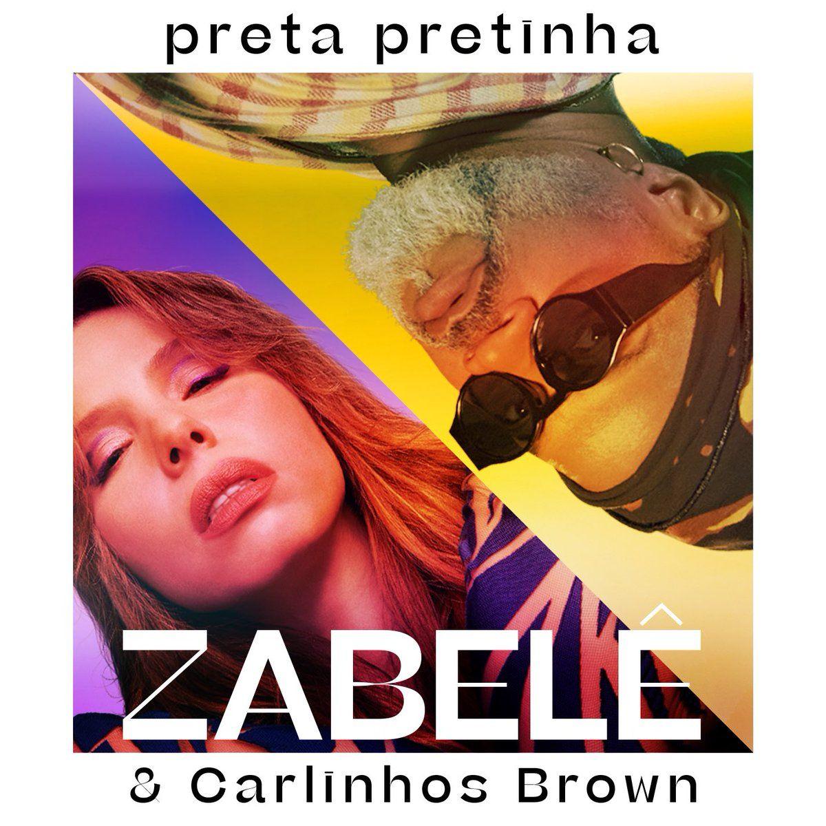Capa do Single/EP "Preta Pretinha (part. Carlinhos Brown)", de Zabelê