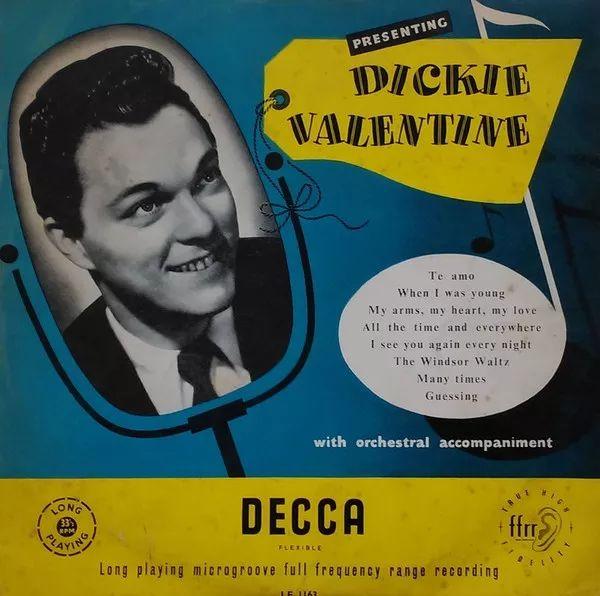 Portada de Álbum "Presenting Dickie Valentine", de Dickie Valentine