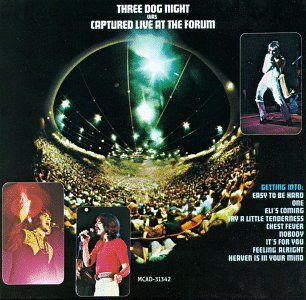 Capa do Álbum "Captured Live At Forum", de Three Dog Night