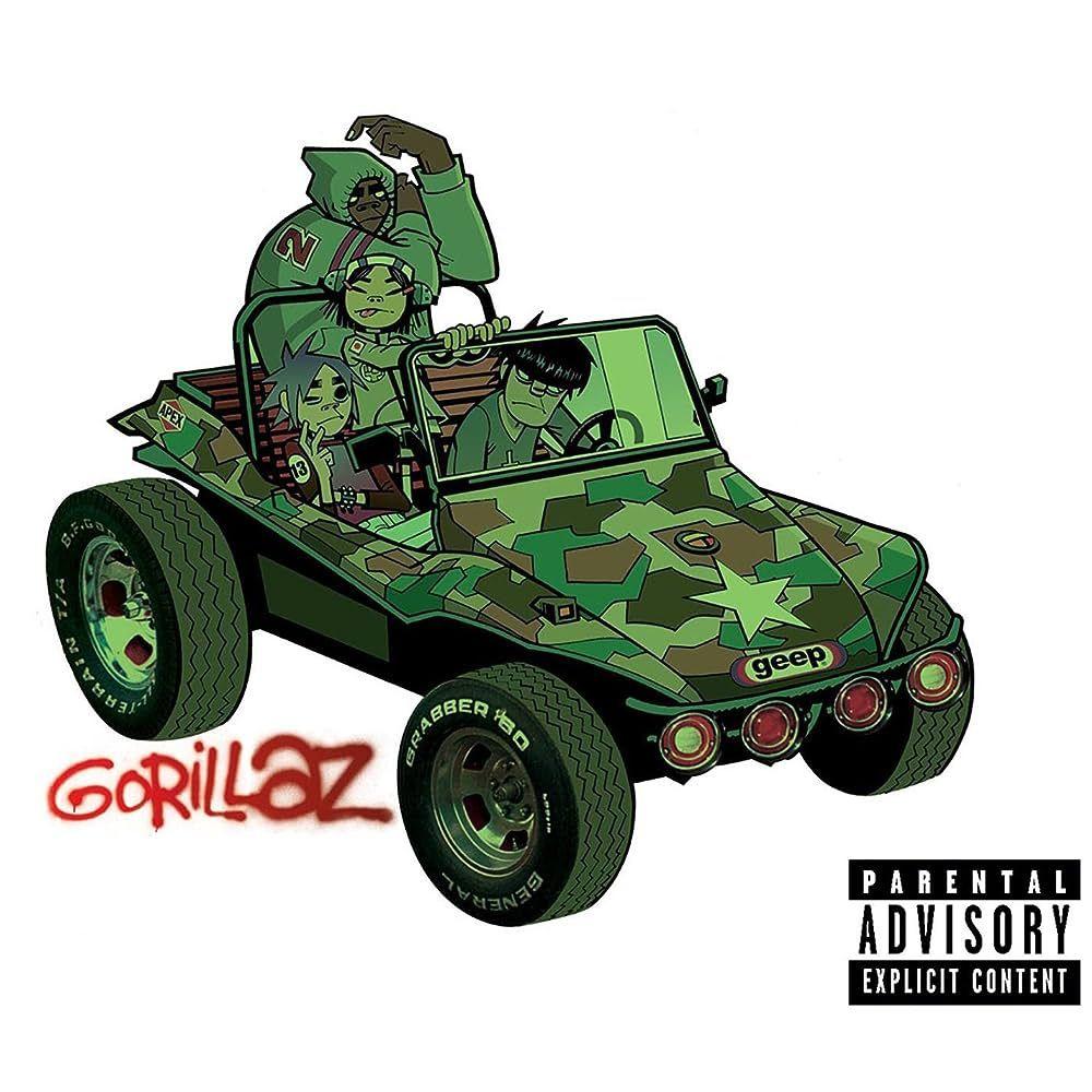 Album cover of "Gorillaz" by Gorillaz