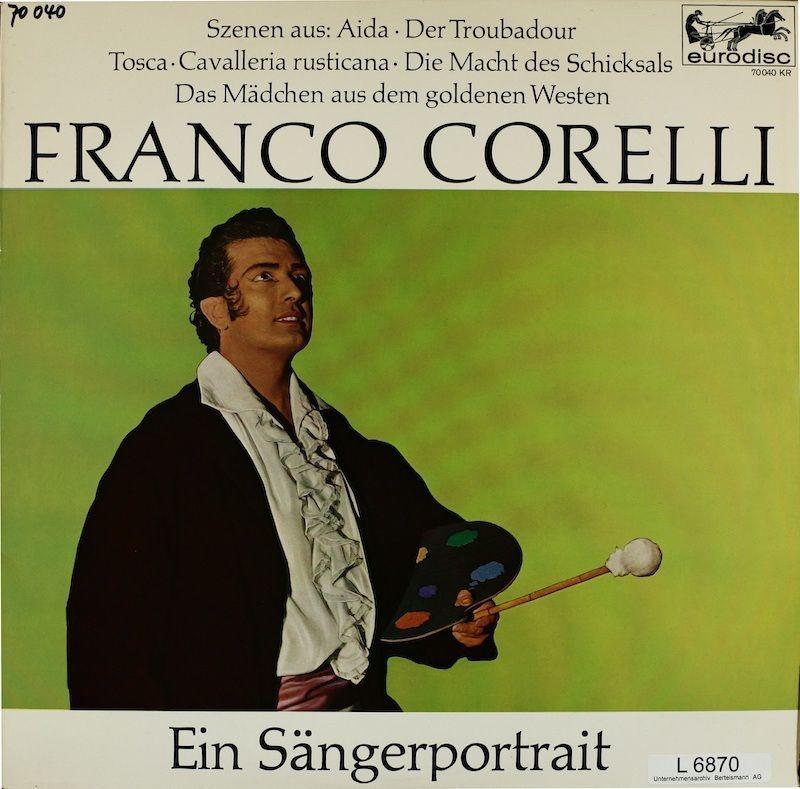 Capa do Álbum "Ein Sängerportrait", de Franco Corelli