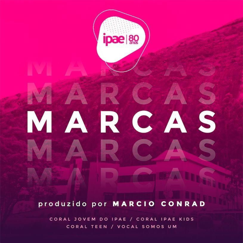 Portada de Álbum "Marcas", de Coral Jovem do IPAE