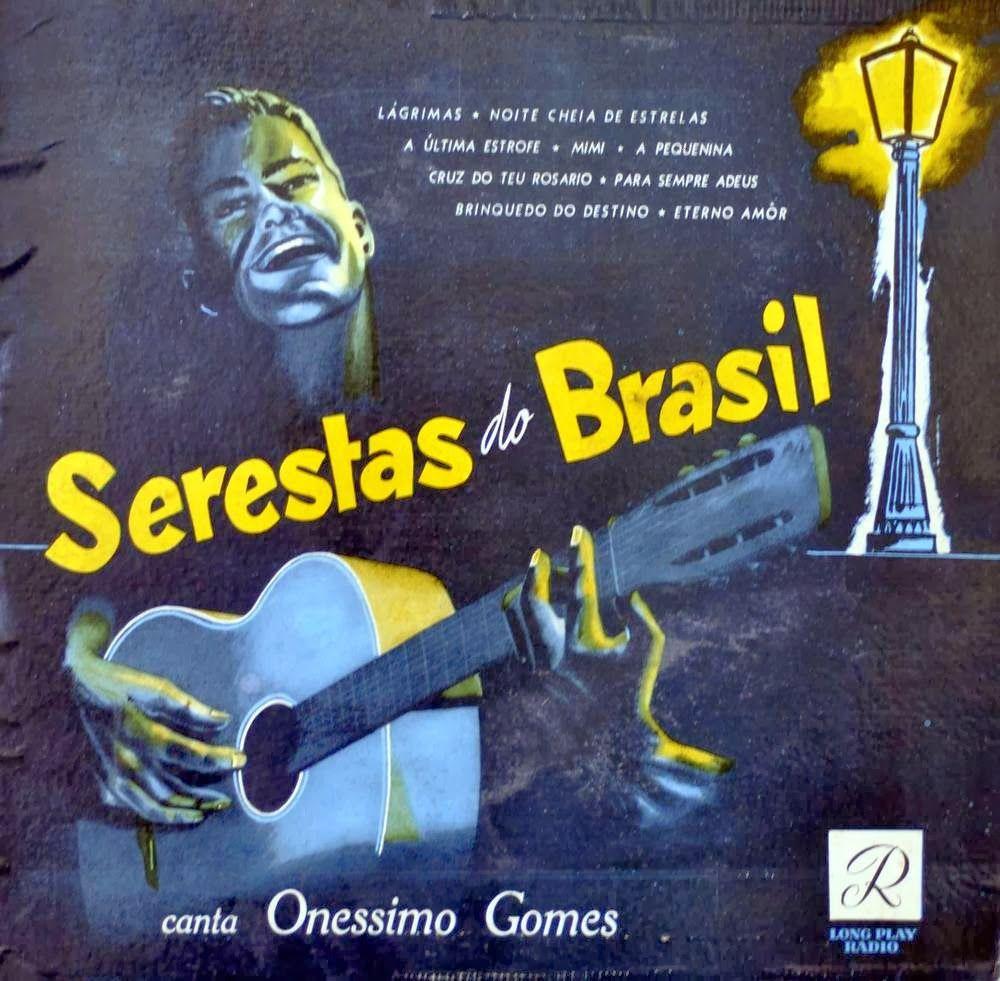 Portada de Álbum "Serestas do Brasil", de Onéssimo Gomes