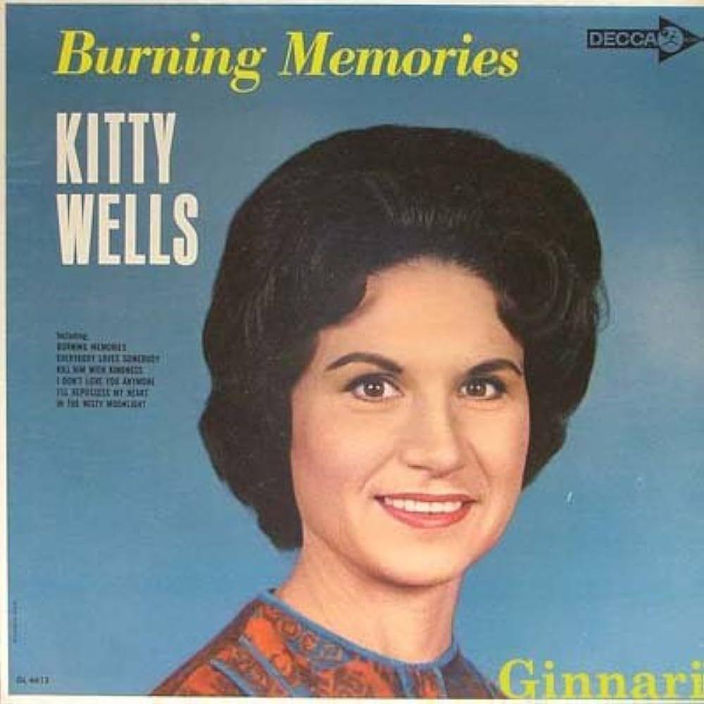 Capa do Álbum "Burning Memories", de Kitty Wells