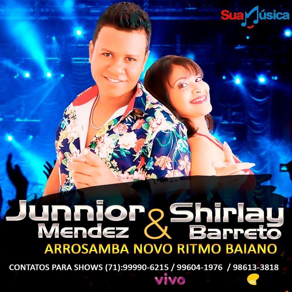 Capa do Álbum "ArroSamba Novo Ritmo Baiano", de Junnior e Shirlay