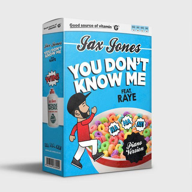 Capa do álbum "You Don't Know Me (Piano Version) (feat. Jax Jones)", de RAYE