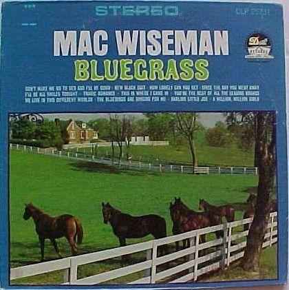 Portada de Álbum "Bluegrass", de Mac Wiseman