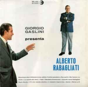 Portada de Álbum "Giorgio Gaslini Presenta Alberto Rabagliati", de Alberto Rabagliati