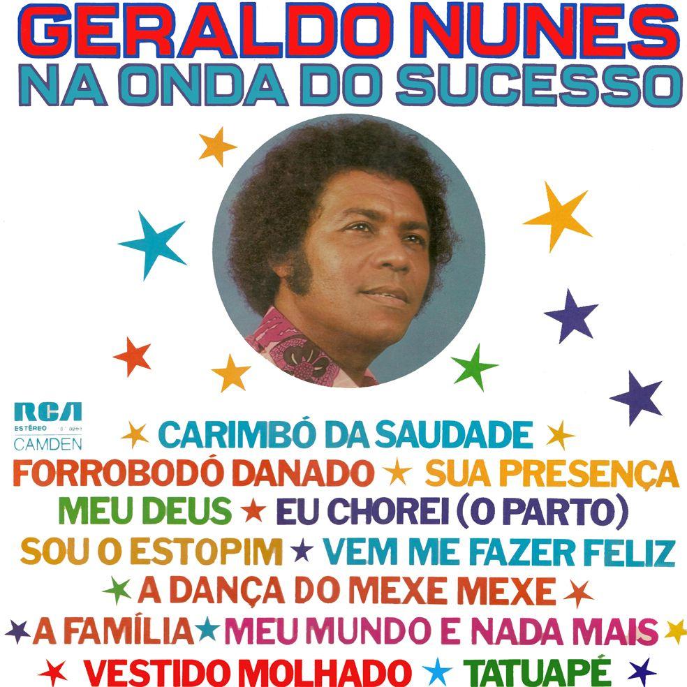 Capa do Álbum "Na Onda do Sucesso ", de Geraldo Nunes