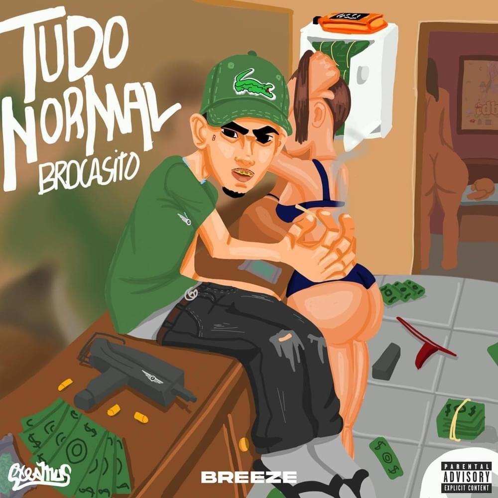 Capa do álbum "Tudo Normal", de Brocasito