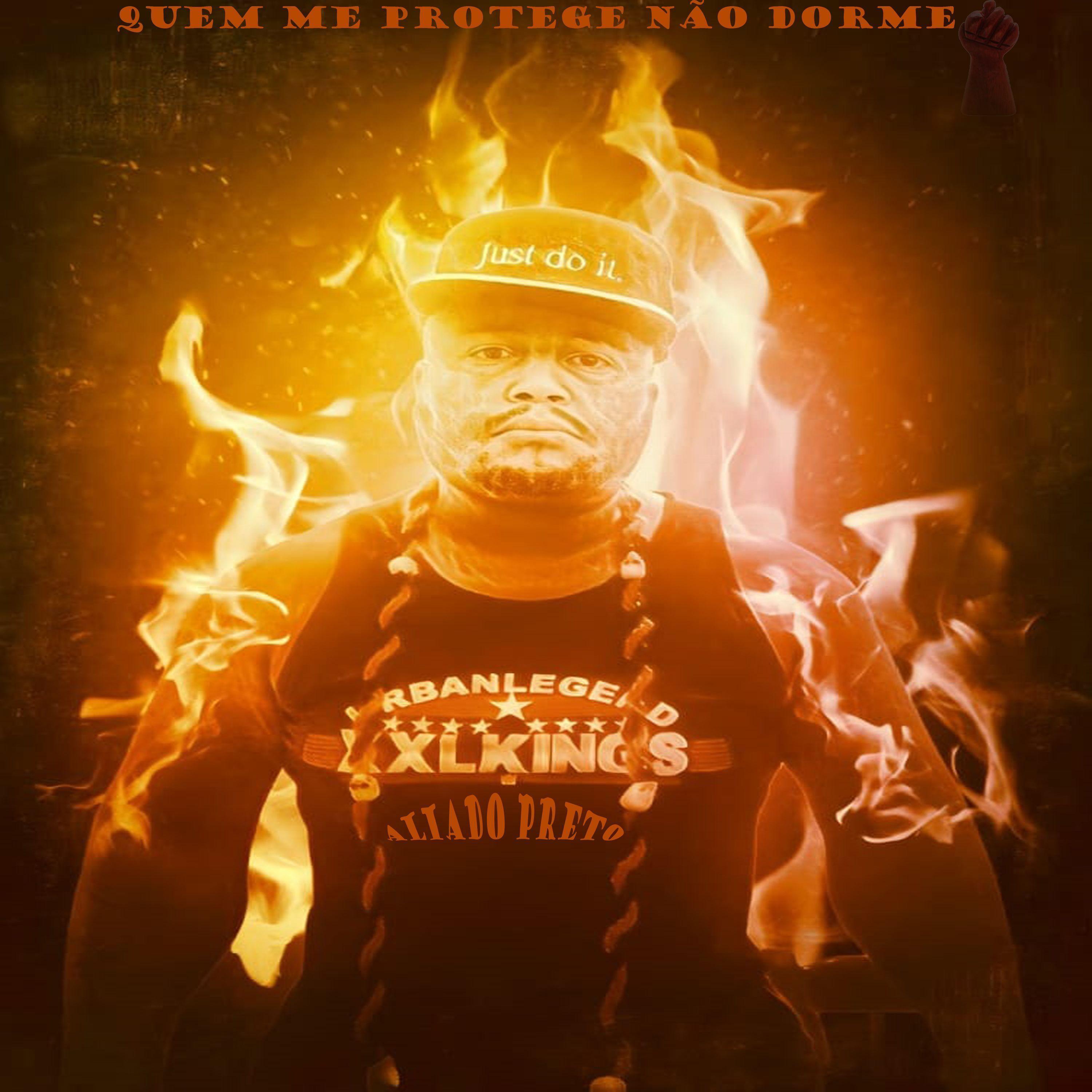 Portada de Álbum "Quem Me Protege Não Dorme", de Aliado Preto