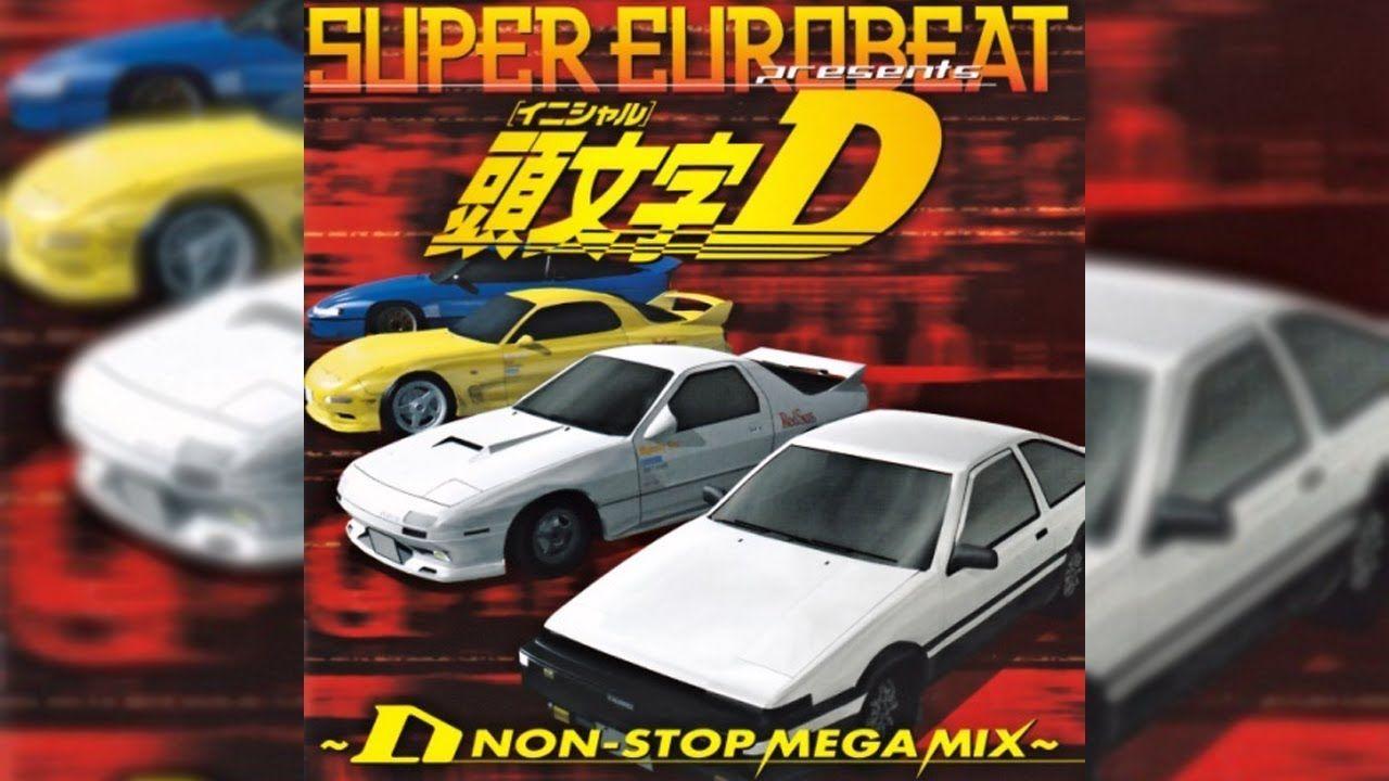 Portada del álbum "Initial D 1st Stage ~D Non-Stop Mega Mix~", de Initial D