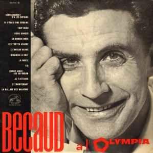 Portada de Álbum "Becaud a L'olympia", de Gilbert Becaud
