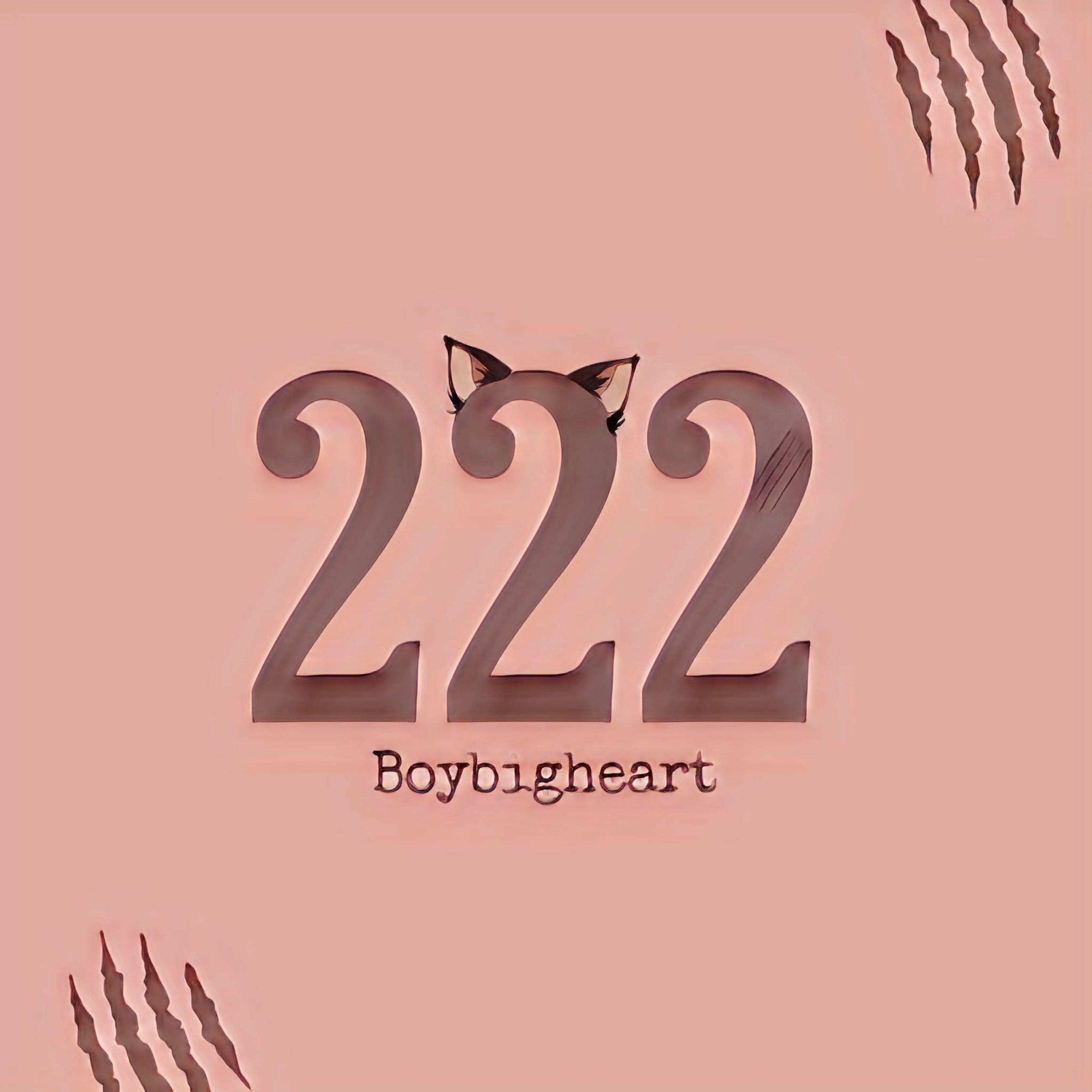 Portada de Sencillo/EP "222", de Boybigheart