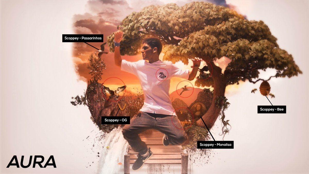 Portada de Sencillo/EP "Aura", de ScoppeyHere