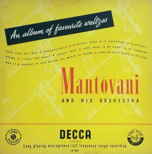 Portada de Álbum "An Album Of Favourite Waltzes", de The Mantovani Orchestra