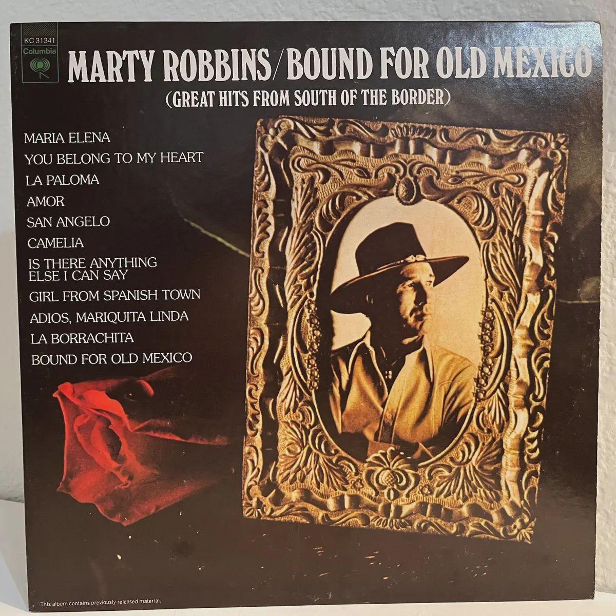 Portada de Álbum "Bound For Old Mexico", de Marty Robbins