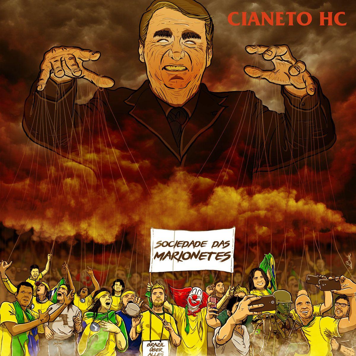 Portada de Álbum "Sociedade Das Marionetes", de Cianeto HC
